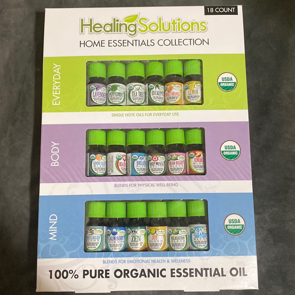100% Pure Organic Essential Oil 18 Pack